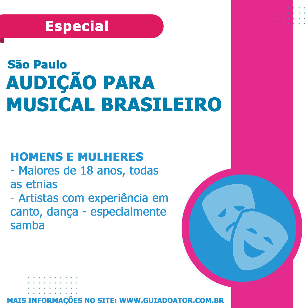 Audição para musical brasileiro (SP)
